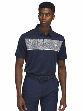 Adidas Men's Chest Printed Golf Polo Shirt 2XL